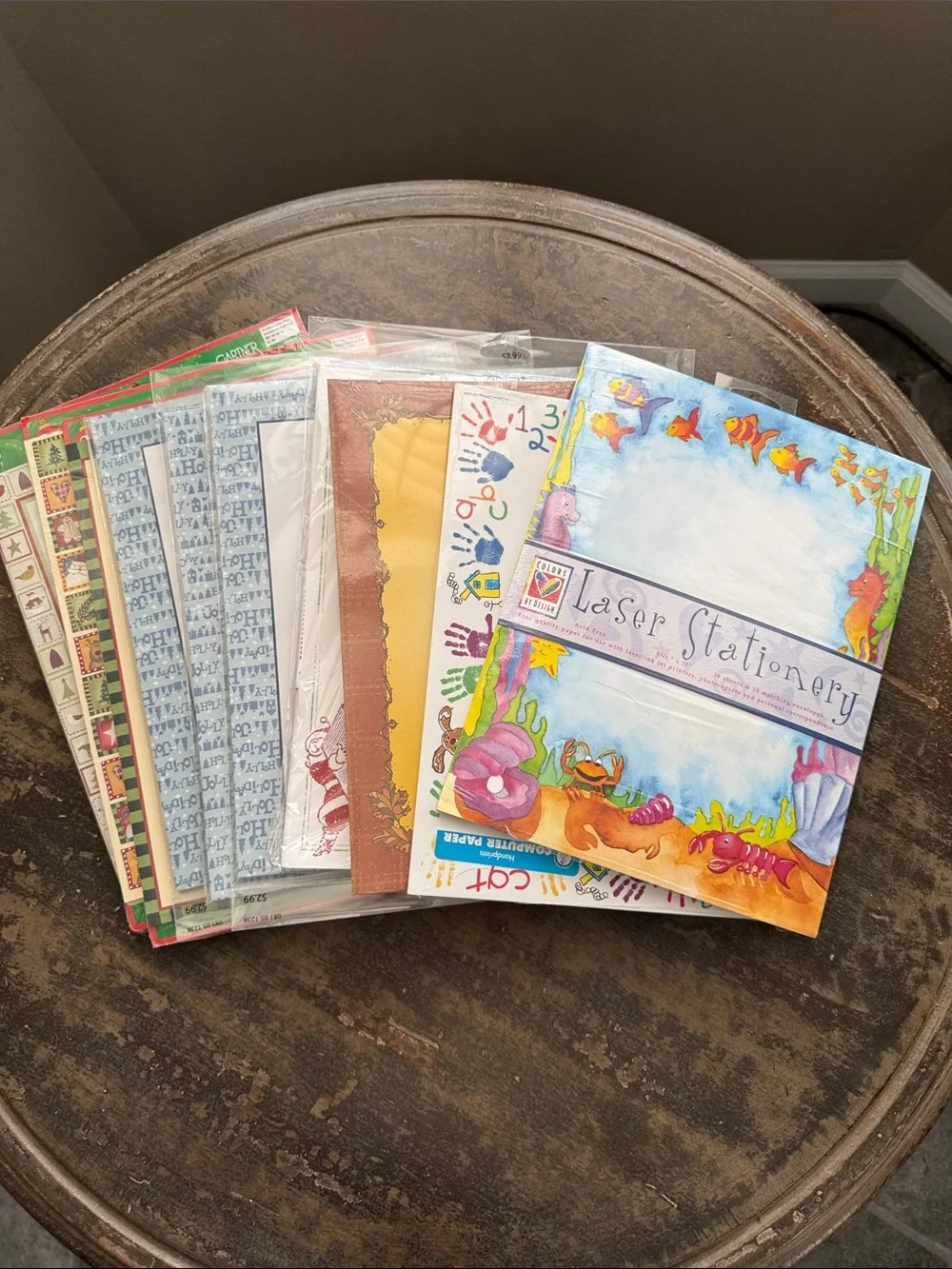 Lot of 10 Packages Themed Stationary Collection 8.5 x 11 inch